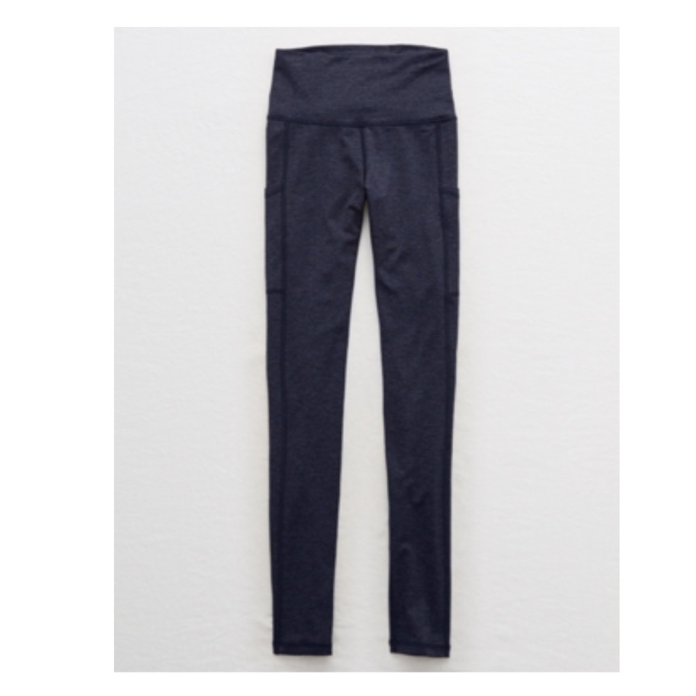 Aerie offline high rise warmup navy leggings NEW